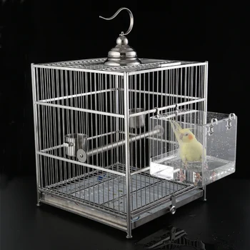 

Transparent Birds Bath Bathtub Acrylic for Caged Birds Cockatiel Bath Clean Pet JS22