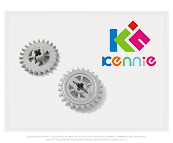 

20/50/100pcs/lot Kennie DIY MOC building block parts 24 tooth crown gear technology gear science and education accessories
