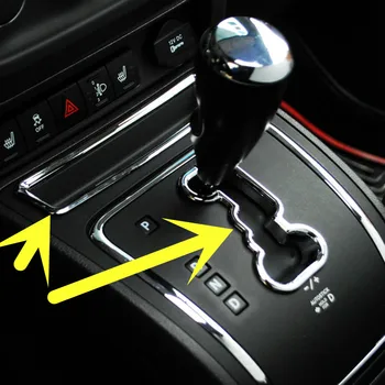 

For Jeep Patriot Interior Front Storage Box & Gear Box Cover Trim 2011-2015 2pcs