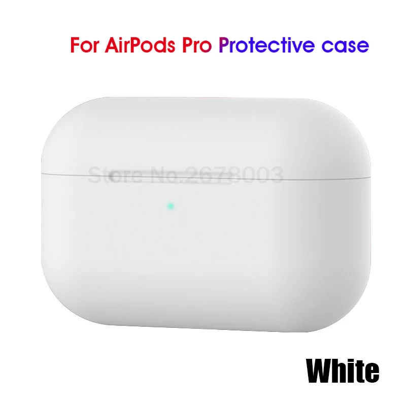 Для Airpods Pro защитный чехол для Apple Airpods силиконовый чехол для наушников для Airpod 3 защитный чехол Аксессуары - Цвет: White