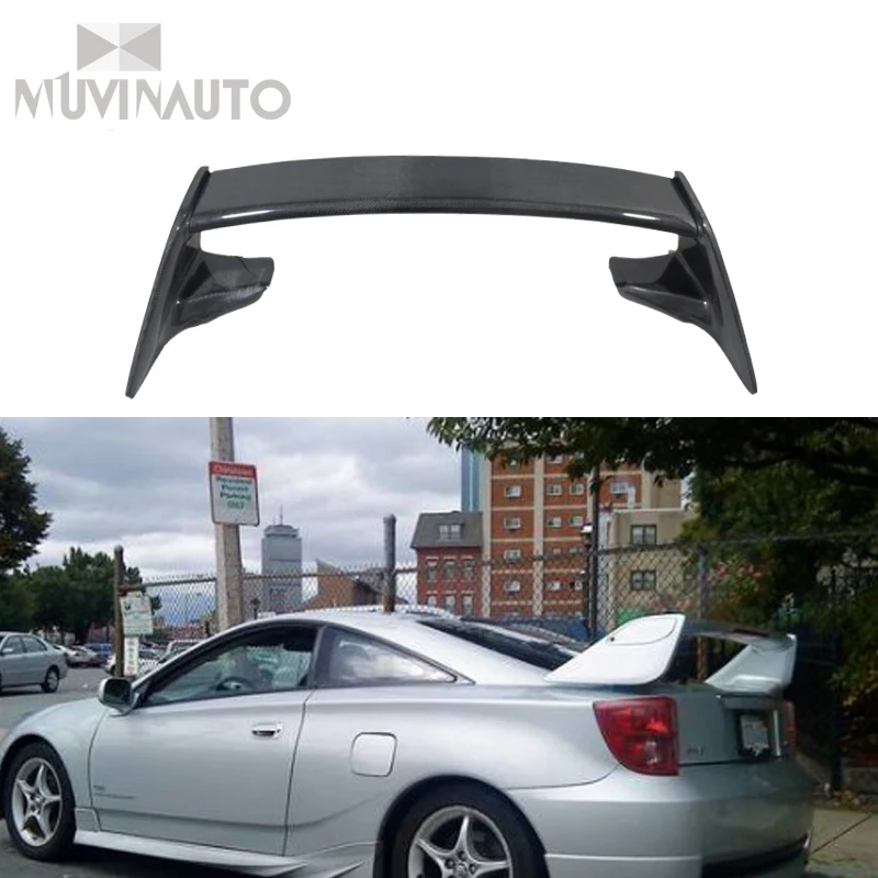 TRDstyle Carbon fiber rear spoiler Celica FRP Primer High Tail 20002005