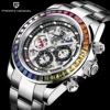 2022 New PAGANI Design Rainbow bezel Mens Mechanical Wrist Watch Luxury Automatic watch for men Stainless Steel Waterproof clock 3