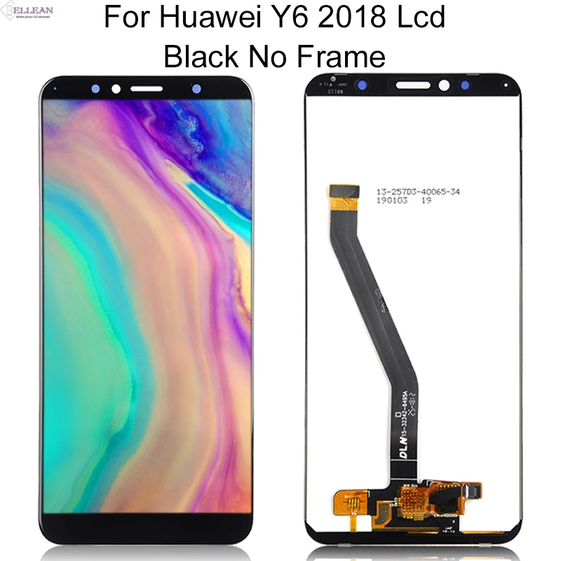 Dinamico 1 шт. Y6 Prime дисплей для huawei Y6 lcd кодирующий преобразователь сенсорного экрана в сборе для Honor 7A lcd с рамкой+ Инструменты - Цвет: Black Without Frame