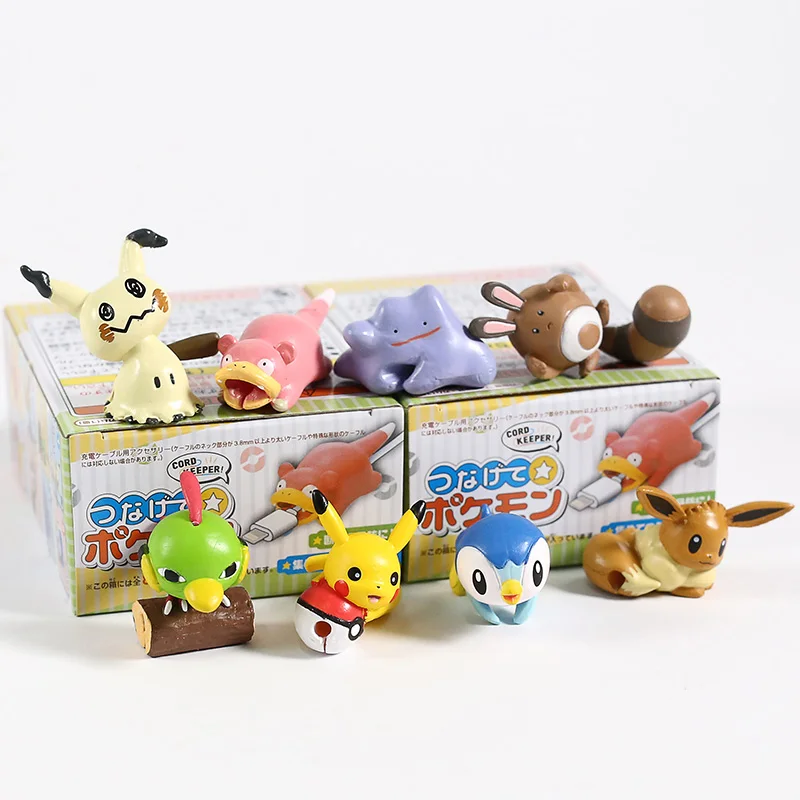 Аниме Мультяшные Монстры Mimikyu Eevee Ditto Slow Bro sarrt Piplup Natu ПВХ Фигурки игрушки куклы