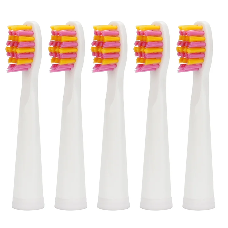 1 pack white pink 5 шт./упак. Seago насадка для зубной щетки для SG-507B/908/909/917/610/659/719/910 Зубная щётка электрические зубные щётки Замена Зубная щётка головки - Цвет: 1 pack white pink