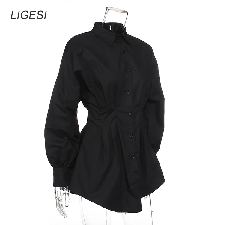 Sexy V Neck White Tunic Dress Pleated Summer Women Long Sleeve Shirt Dress Female Ruffle Party Mini Dresses Elegant Sexy V Neck White Tunic Dress Pleated Summer Women Long Sleeve Shirt Dress Female Ruffle Party Mini Dresses Elegant
