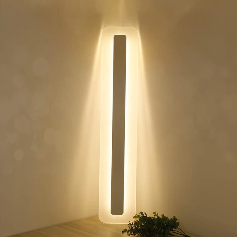 Nordic Acrylic Simple Wall Lamps Bath Stair Bedroom bathroom waterproof led Mirror decoration light Bedside lightings 3