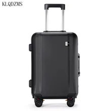 KLQDZMS 2" 22" 2" 26 дюймов ABS+ PC чемодан на колёсиках, мужской чемодан на колесиках для путешествий, Женский чемодан с алюминиевой рамой, чемоданы для переноски