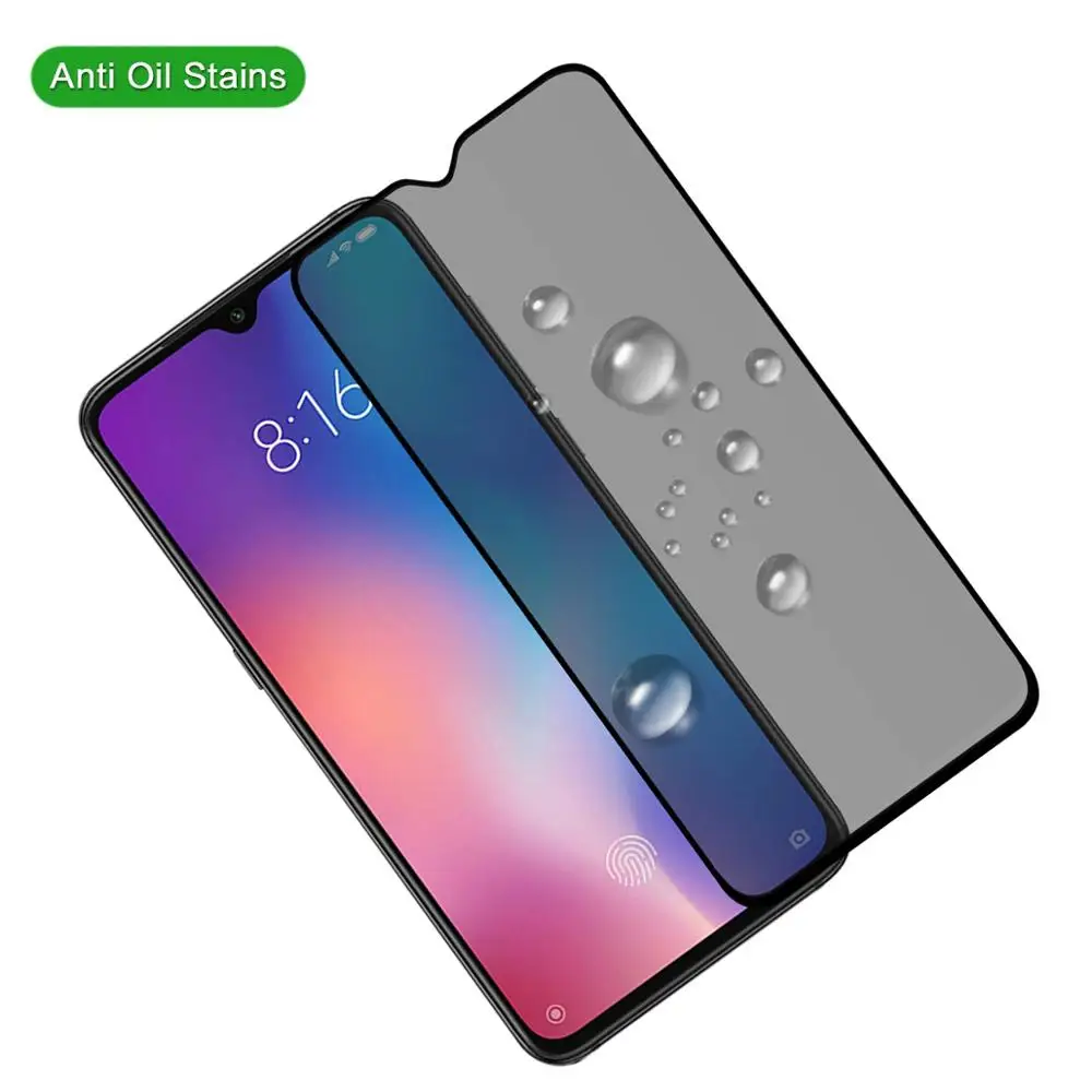 5D 9H полное покрытие конфиденциальности закаленное стекло для Huawei Mate 9 10 20 20X анти