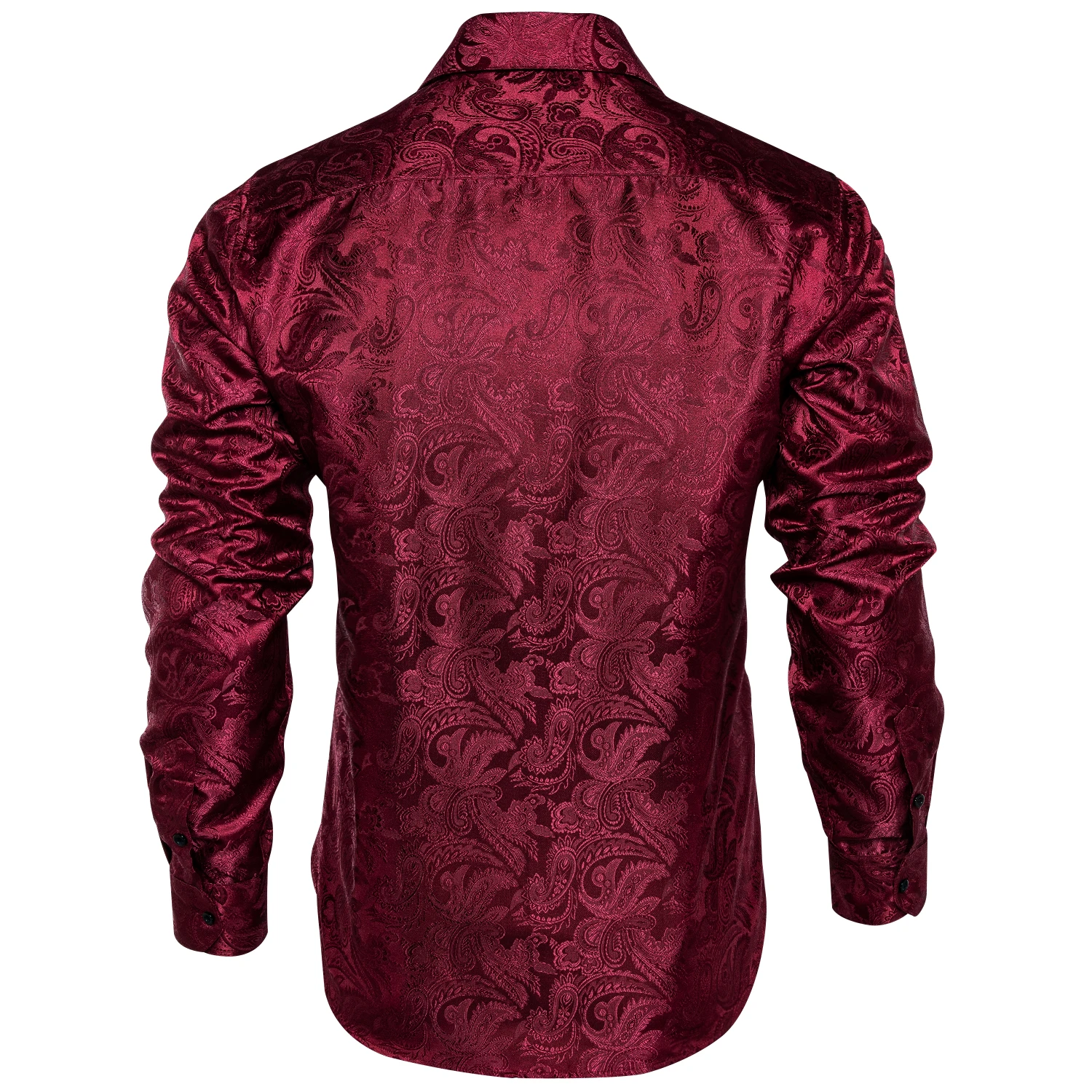 Fluid Chemises à Manches Longues Yarn Dyed Buffalo Homme Rouge Carreaux