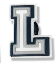 Single Letter 1Pcs Black White Alphabe Shoe charms Button Accessories Shoe DIY Decoration Wristband Kids X-mas Gift  Croc Jibz L