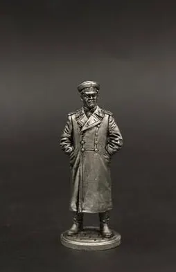Unpaint 1:32 шкала оловянный Металл Второй мировой войны советский Маршал жуков статическая Изысканная 54 мм Статуэтка фигурка Неокрашенная Миниатюрная модель Коллекция - Цвет: Unpaint