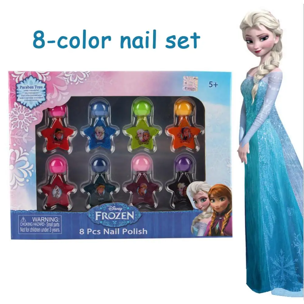 Набор лаков для ногтей Disney растворимые в воде игрушки дизайна игровой домик