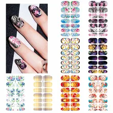 YZWLE 1 лист на выбор красивые наклейки на ногти с полным покрытием переводные наклейки для ногтей