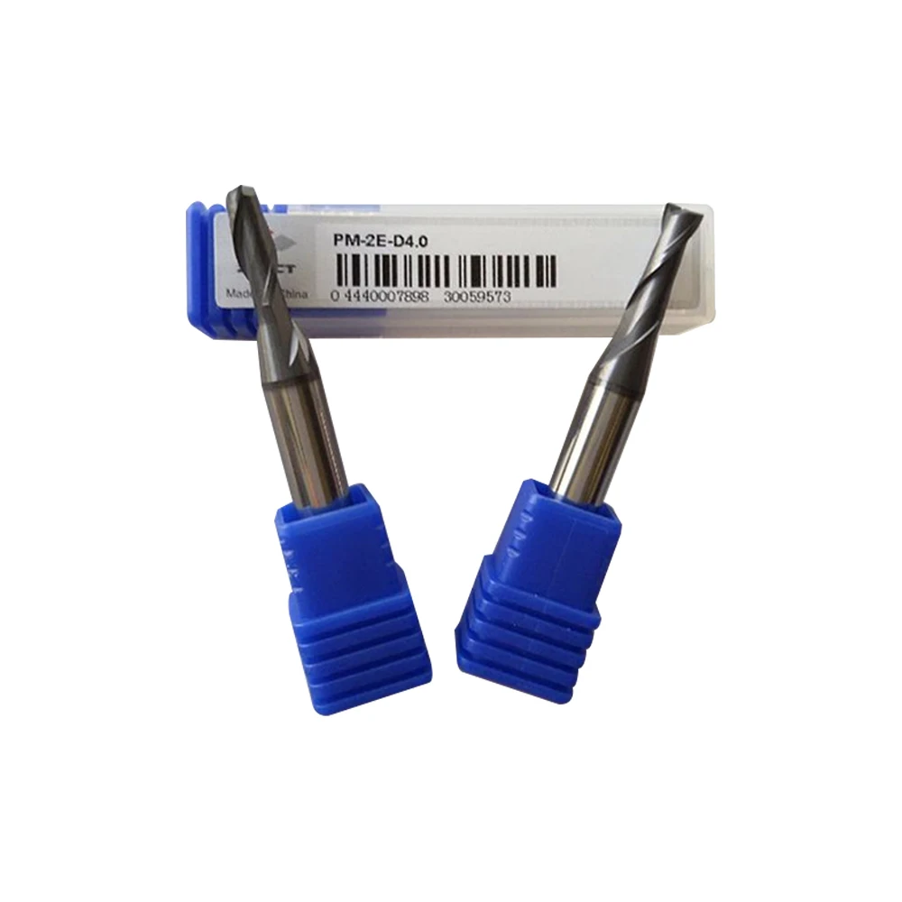 ZCC solid carbide end mill PM 2E D4.0 4mm 60HRC flatted 2 flutes