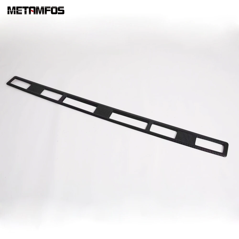 

For Toyota Hiace Granvia Commuter 2019 2020 Rear Air Condition Vent Outlet Cover Trim Carbon Fiber Interior Car Accessories