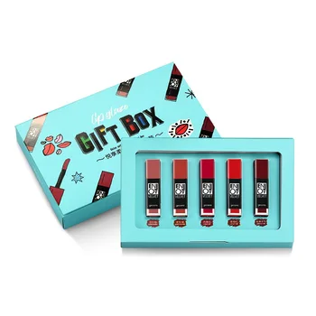 

Gecomo Soft Glaze Lipstick Kit Plum Color Moisturizing Non-Marking Makeup Beauty