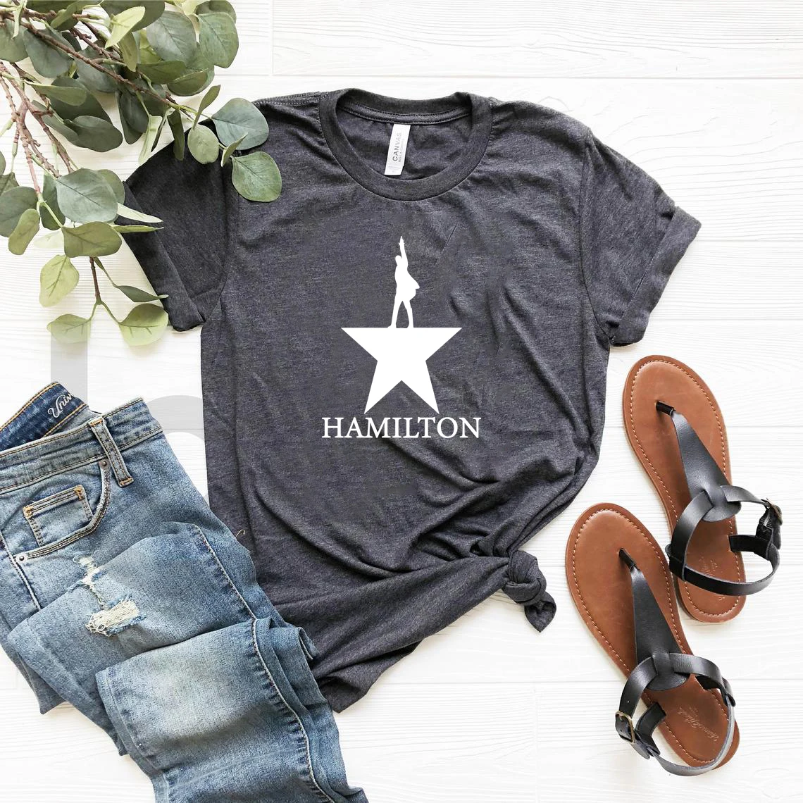 Golden Alexander Hamilton T-Shirt Broadway Musical Hamilton Shirt