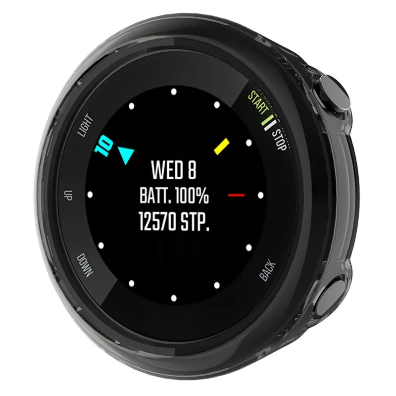 Ударопрочный прозрачный ТПУ чехол 42 мм совместимый для Garmin Forerunner 45S PC защитный чехол 5 цветов