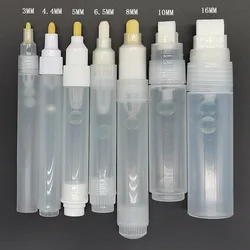 2 tiges de stylo vides en plastique, 3mm 5mm, pour stylo Graffiti, marqueurs à craie liquide, accessoires pour stylo de peinture 