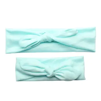 

Mommy and me Matching Solid Color Bowknot Hair Band Headband Headwear Set
