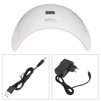 

24W Led Uv Nail Lamp Nail Polish Dryer Uv Gel Nail Light For Curing Nail Gel Polish Nail Art Manicure Tools Sun9S Eu Plug