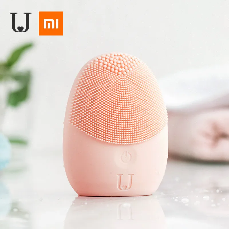 Xiaomi mijia звуковая щетка для очищения лица Мини электрическая Массажная стиральная машина водонепроницаемый силикон глубоко очищающие Инструменты для лица