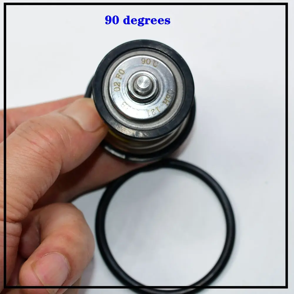 Engine Coolant Thermostat 80 87 90 Degrees Engine Coolant Thermostat For Audi A3 A4 VW Jetta Passat CC Maiteng Tiguan 2.0L 06H121113B 06H 121 113 B