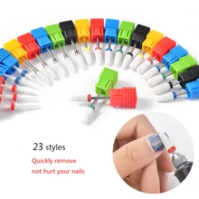 Керамическая Полировочная головка для ногтей, маникюр с полировкой, Машинка для педикюра, электрическая пилка для ногтей, сверло для ногтей, маникюрная машинка, аксессуары