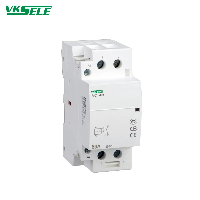 AC 220V Single Phase Magnetic Modular Contactor CE ISO Approved - China  Modular Contactor, 16A-63A