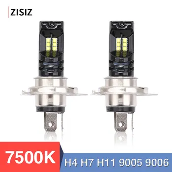 

2pcs Car Headlight H7 LED H4 H11 9005 9006 Car Lamp Auto Bulb 1000LM 7500K 12V 24V 24W Car Driving Bulb White Automobile