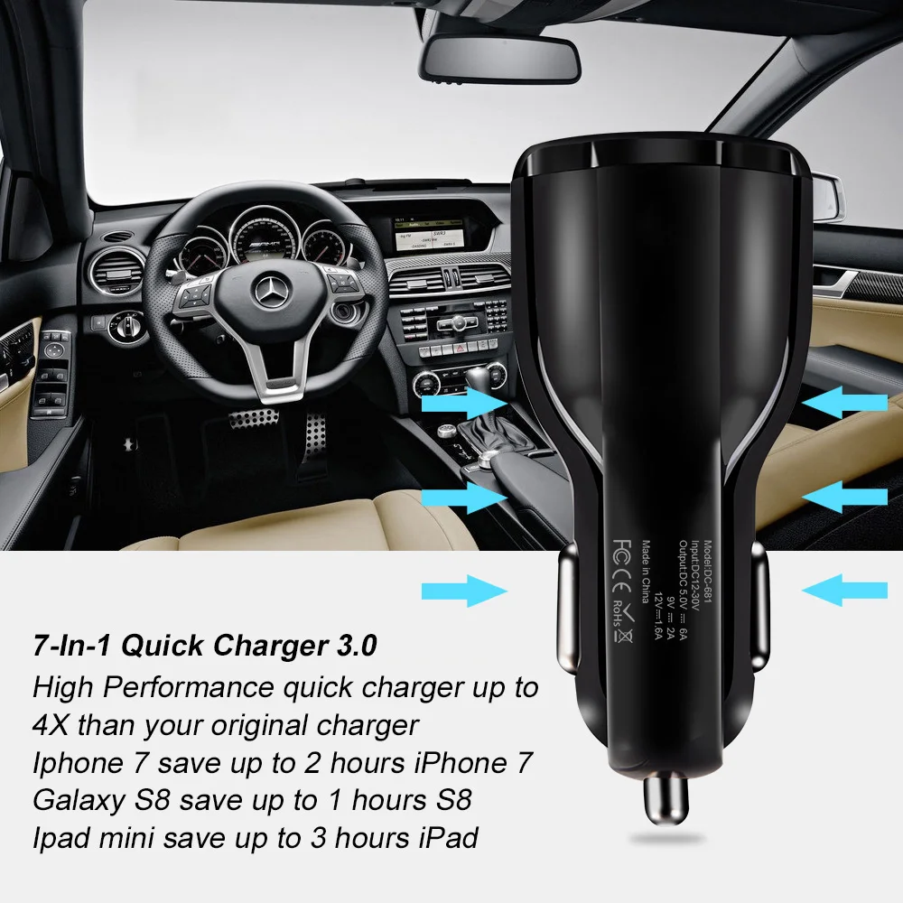 Olaf-Caricabatteria-Da-Auto-USB-Carica-Rapida-3-0-2-0-Caricatore-Del-Telefono-Mobile-2 (4)