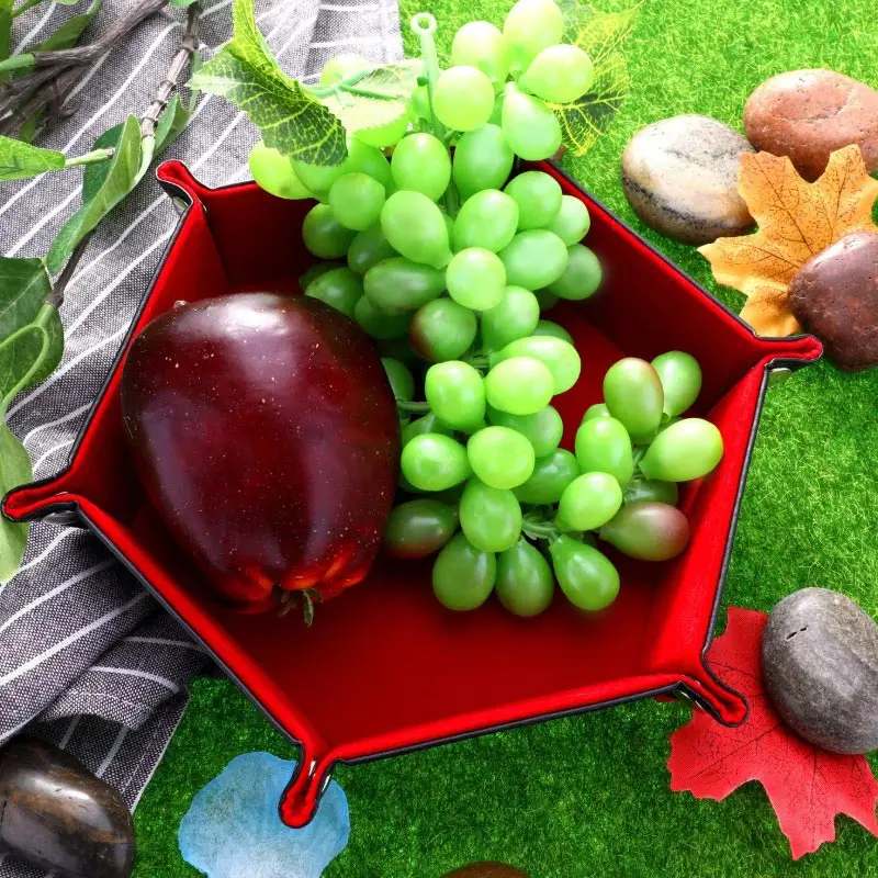 Настольная игра, складной шестигранный лоток для игральных костей, фиолетовая коробка, чехол для хранения игральных кубиков, держатель для клубных игр, лоток для хранения, аксессуары