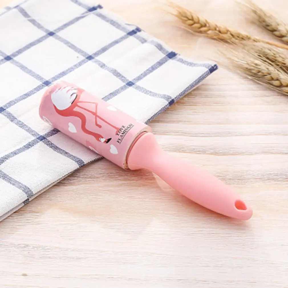 Cute Cartoon Portable Sticky Dust Hair Removal Carpet Cleaning Brush Fluff Cleaner Peeling Sticky Wool Picker Lint Roller