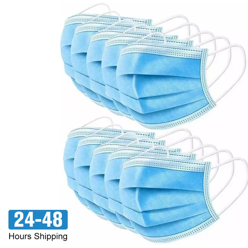 

Surgical Mask 200 Pcs Disposable Masks 3-Ply Anti-virus Anti-Dust N95 FFP3 KF94 Nonwoven Elastic Earloop Mouth Face Mask