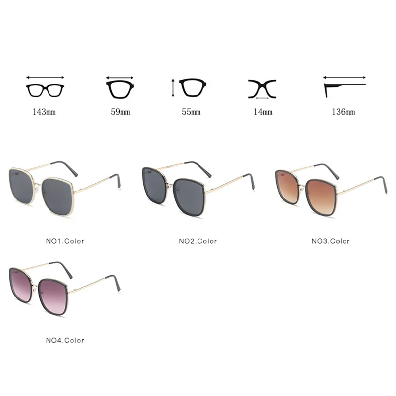Óculos de sol oversized cateye para mulher estilo moda marca_voghion.com