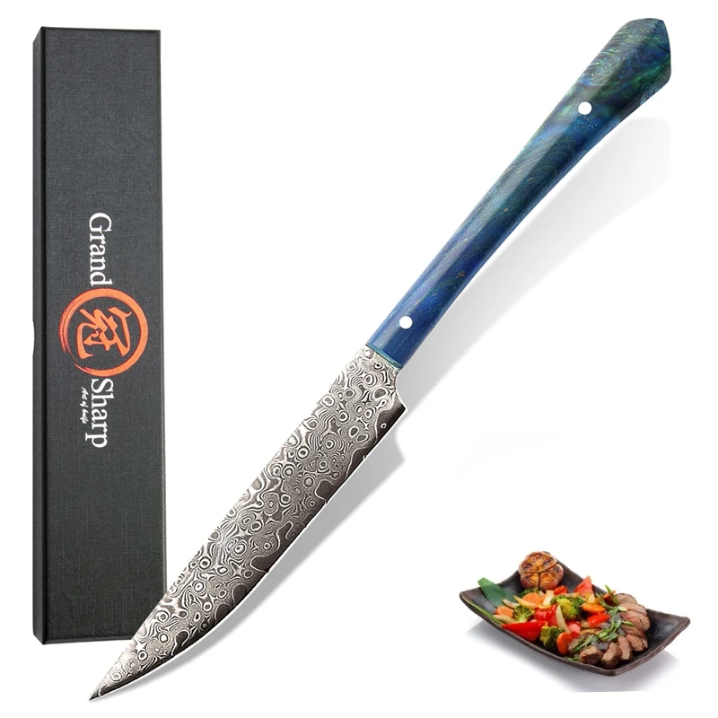 Кухонный нож GRANDSHARP vg10 из японской дамасской стали универсальный кухонный шеф