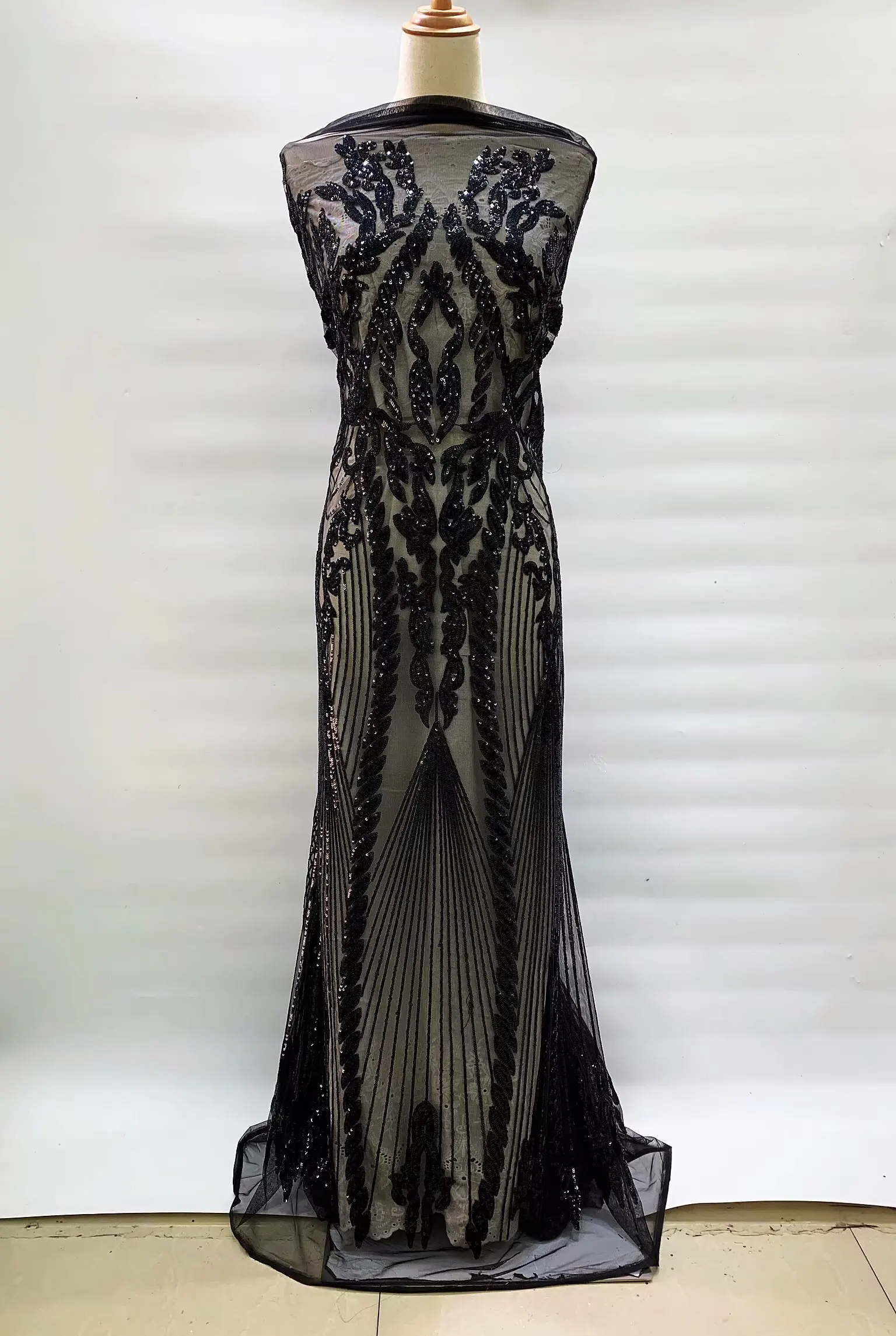 Новинка 2020 высокое качество тюль с блестками и бисером французская нигерийская