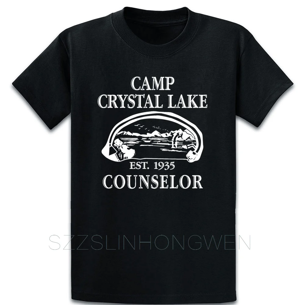 Camp Crystal Lake consuit Camp футболка с круглым вырезом, подходит для весны и осени, забавная Повседневная оригинальная крутая футболка с короткими