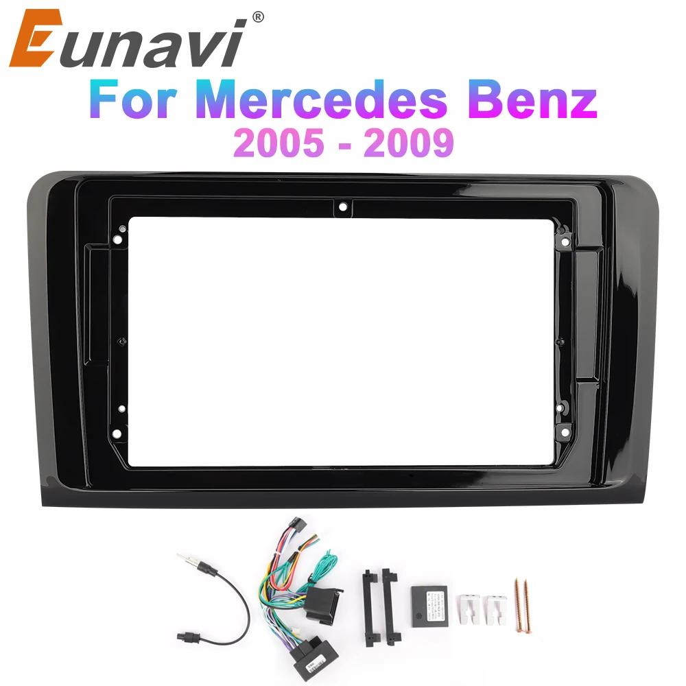 

Рамка Eunavi для Mercedes BENZ ML W164 2006-2010, комплект для установки приборной панели, рамка для стереопанели 9 дюймов