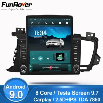 

Funrover IPS 9.7" Tesla screen For Kia Optima 3 TF K5 2011-2015 android9.0 Car Radio Multimedia Player GPS Navigation dsp FM dvd