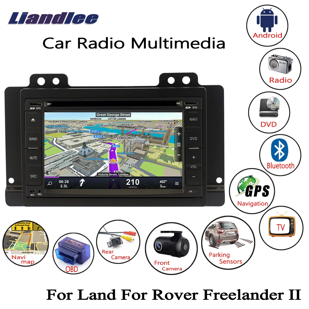 Автомобильный радиоприемник Android мультимедийный HD экран для Land Rover Freelander II 1998 ~ 2000
