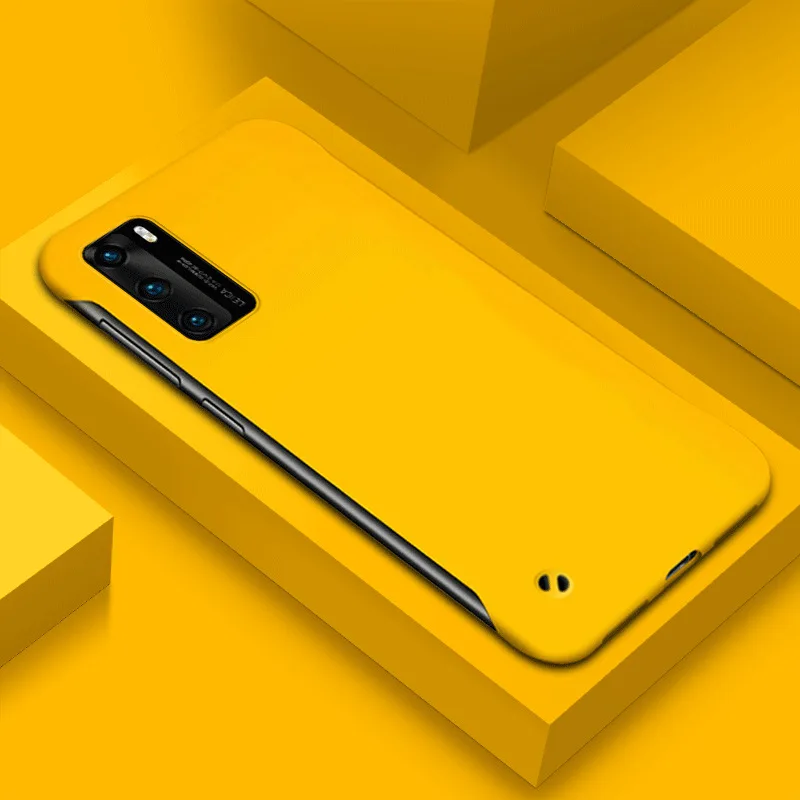 Fir Huawei P40 Pro P30 Lite P20 Pro Mate 40 Pro 30 Pro Plus Honor 20S 20 30S Pro Case Luxus Dënn Hard PC Frameless Case_voghion.com
