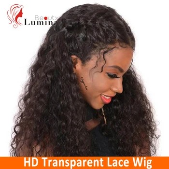 

13x4 Ear To Ear Lace Front Wigs Pre Plucked HD Transparent Lace Brazilian Water Wave 100% Human Hair Remy Hair Wigs For Women