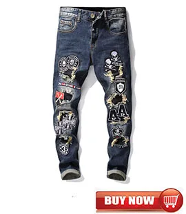 Mcikkny Модные мужские обтягивающие джинсы с рисунком дракона, мужские джинсовые брюки в стиле хип-хоп