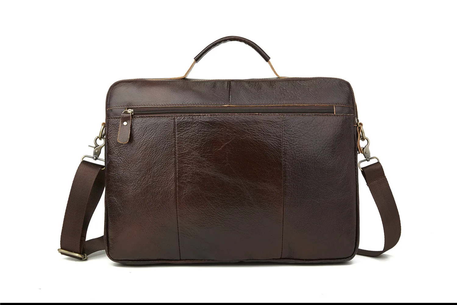 Мужской портфель из натуральной кожи, мужская сумка для ноутбука из натуральной кожи, мужские сумки-мессенджеры с двойной молнией, мужские портфели