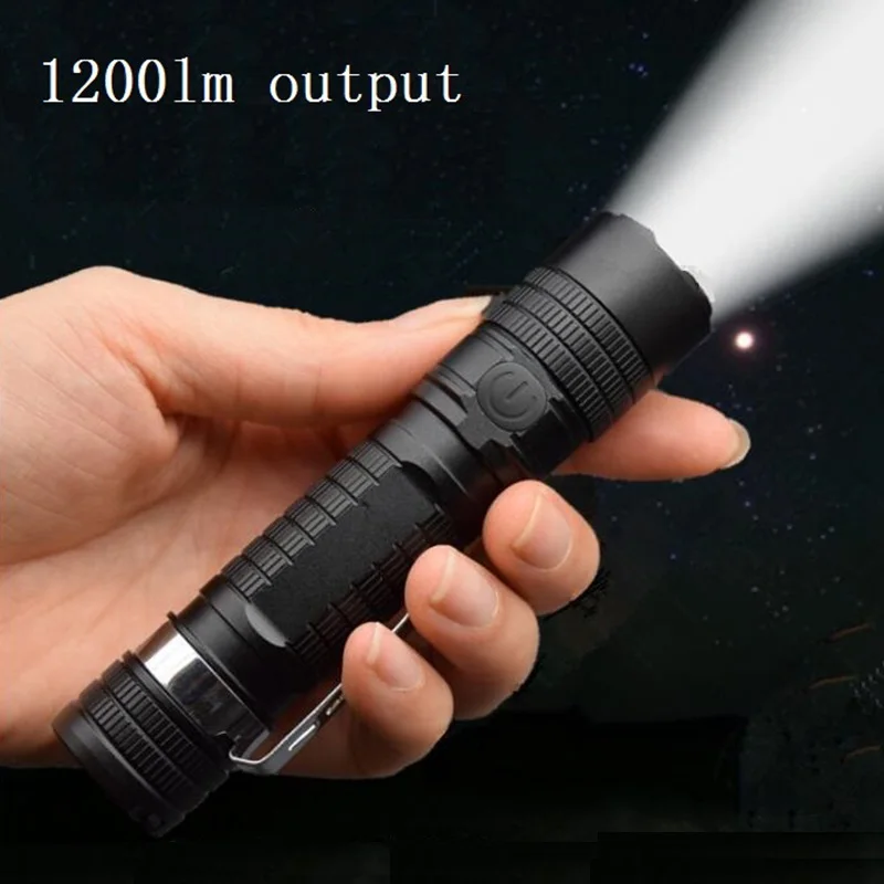 US $10.59 S11 CREE XPL LED Flashlight Variable Focal Length Light 1200lm 18650 Battery Flashlight With Power Indicator And Magnet