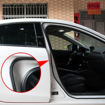 

4 Meters Car Door Seal Strips Sticker B Shape for Peugeot 206 207 208 301 307 308 407 2008 3008 4008