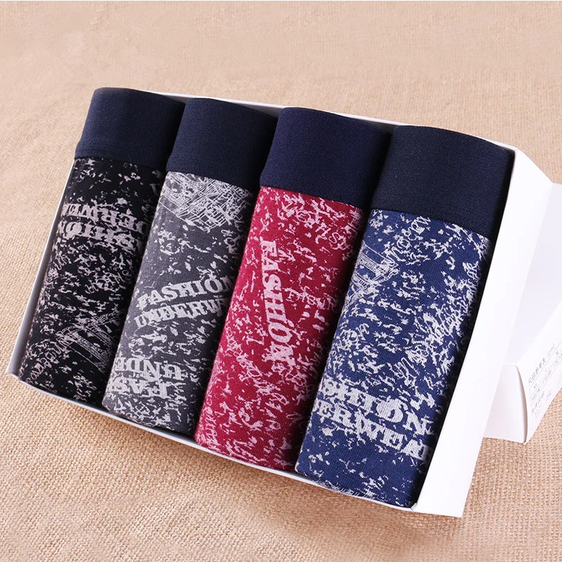 Koop 4 stks set Xiaomi Mijia mannen ondergoed Modale ademend boxer Thuis Dunne sexy slipje voor mannen Bolle mannen ondergoed Zomer wearable