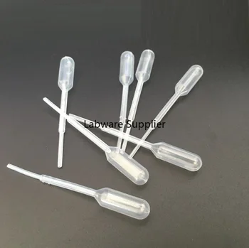

1000pcs 0.2ml Disposable Graduated Plastic pasteur pipette Laboratory Polyethylene Makeup Tools